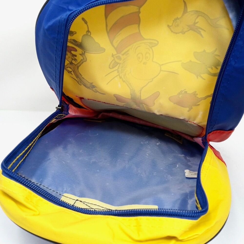 Vintage 1997 Dr. Seuss and Friends Kids Mini Backpack Pre-School Kindergarten - Picture 5 of 8